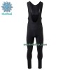 Fietskleding (Fietsshirt Lange Mouw + Lange Koersbroek) 2023 Team Jumbo-Visma Winter Thermal Fleece - Geel Zwart